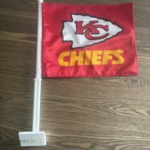 Kansas City Chiefs NFL Large Car Window Flag - 11" X 14"